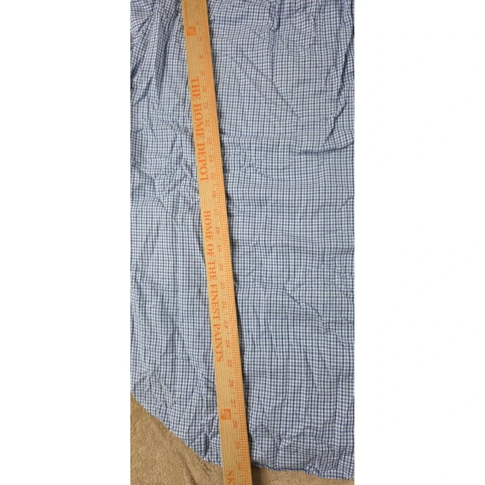 Vintage Polo Ralph Lauren Yarmouth Dress Shirt Sze 15 Blue Plaid Button Down L/S